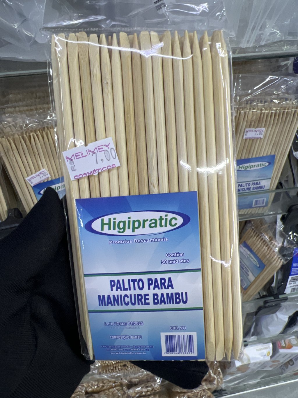 PALITO PARA MANICURE BAMBU 50UN