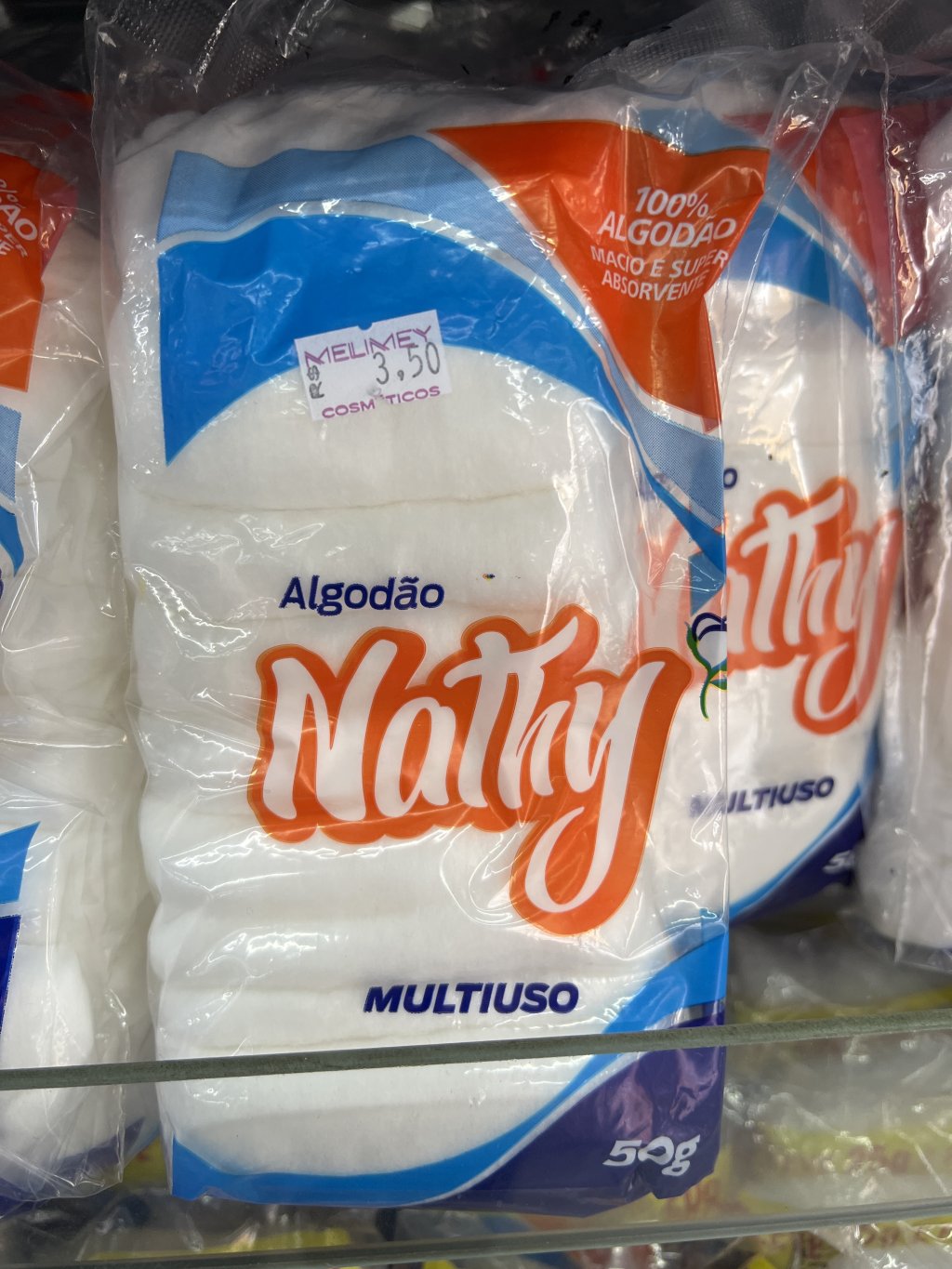 Algodão nathy multiuso 50g