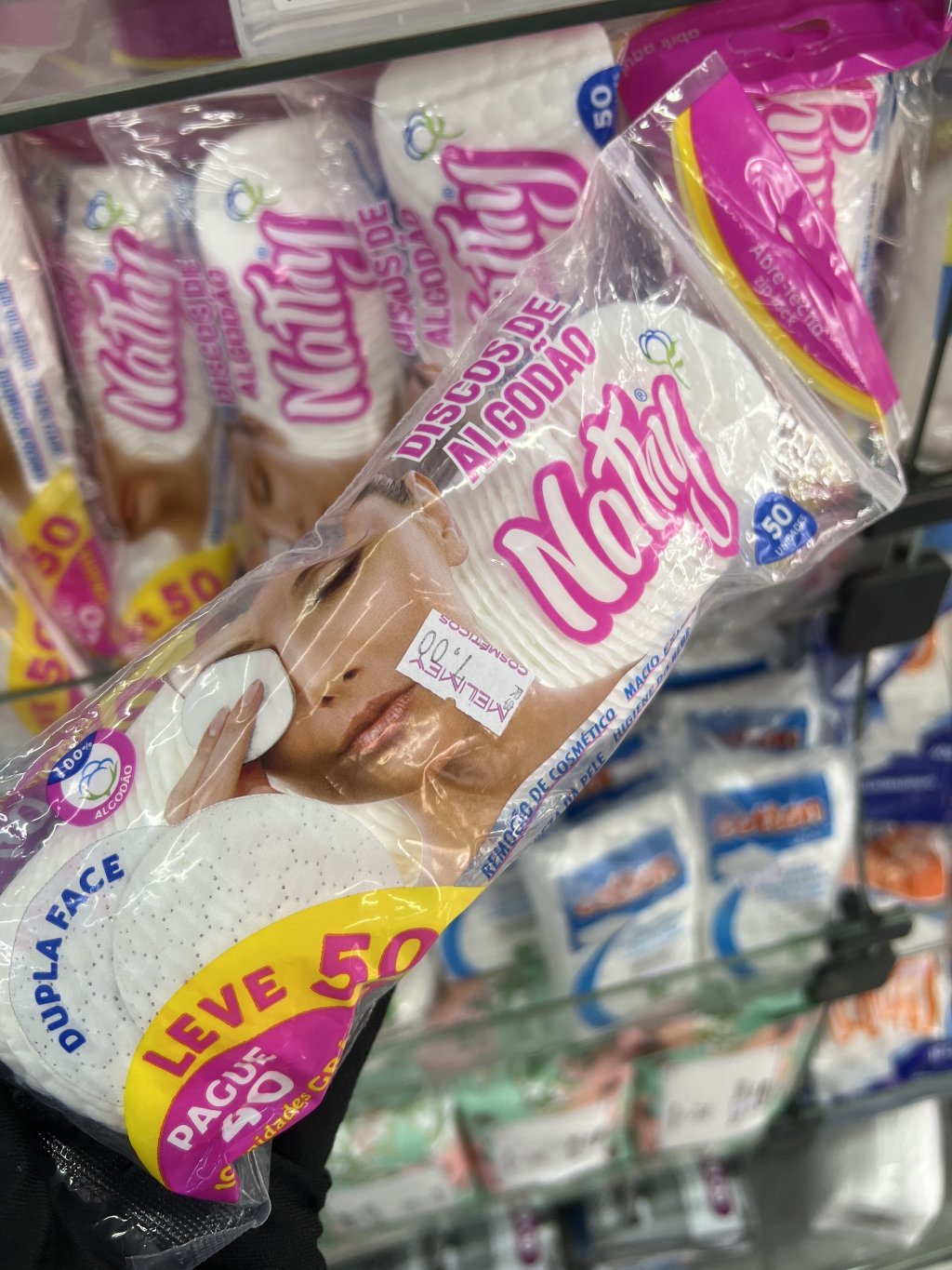 Discos de algodão nathy 50un