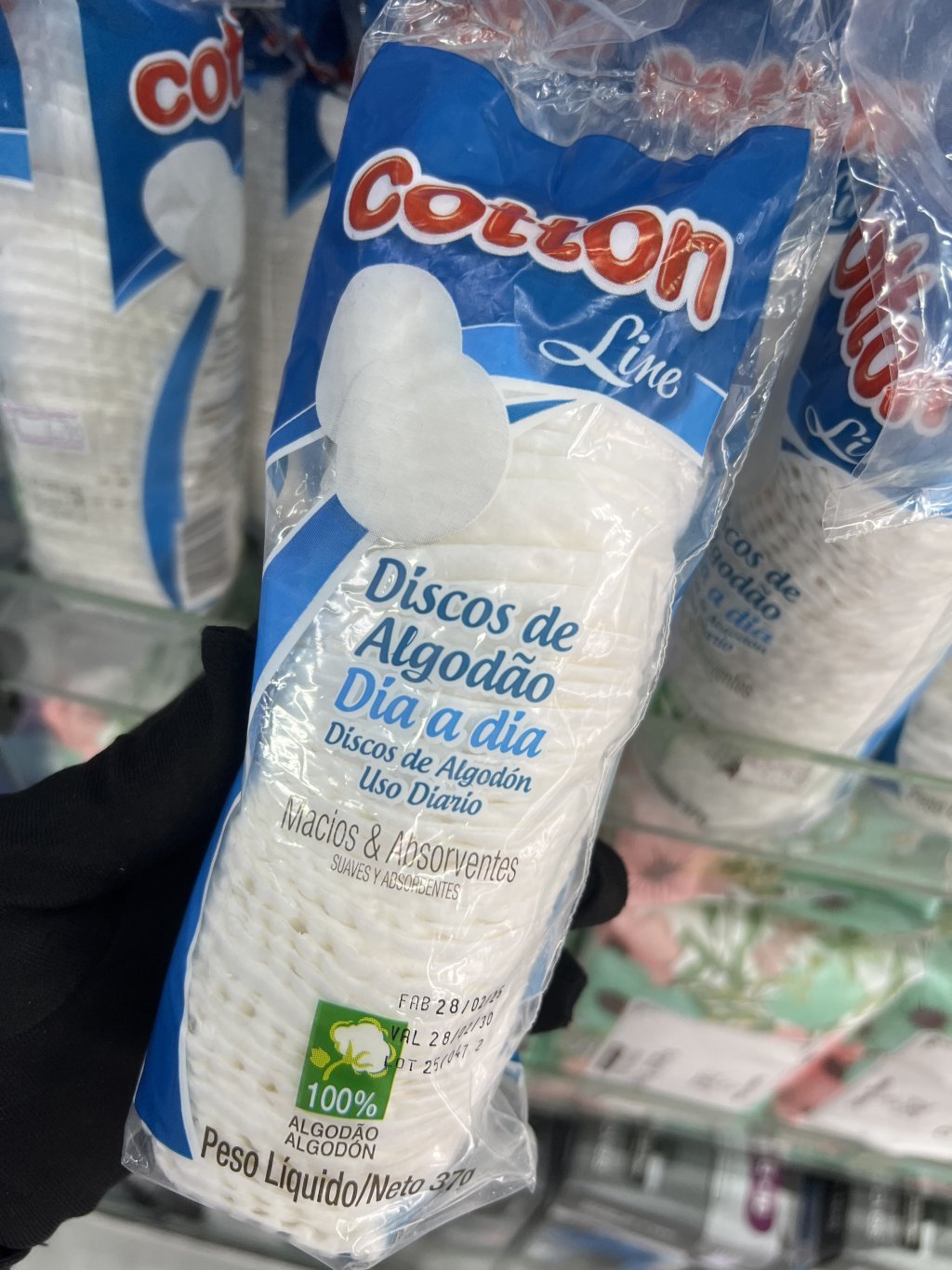 Discos de algodão cotton line 37g