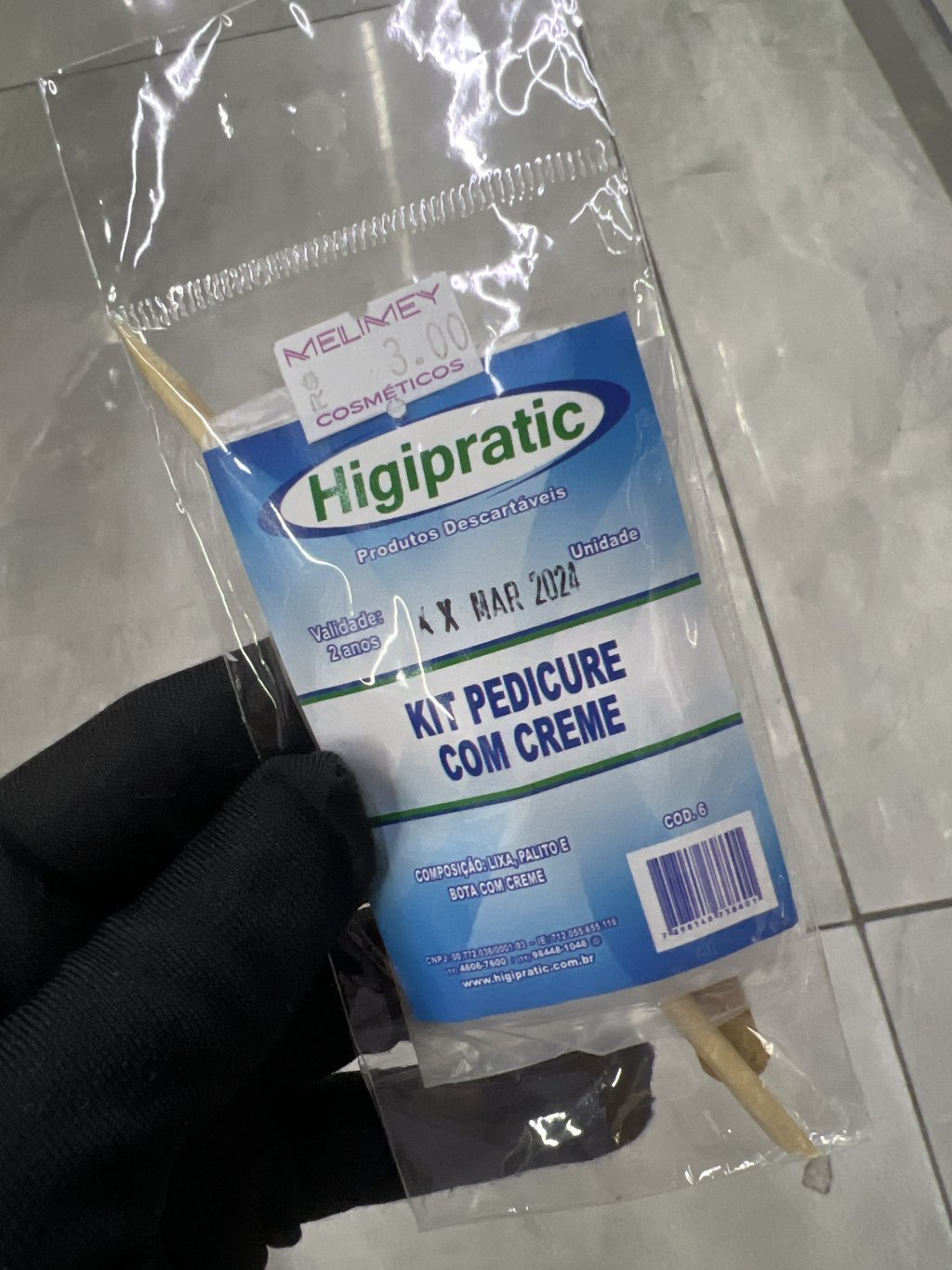KIT PEDICURE COM CREME