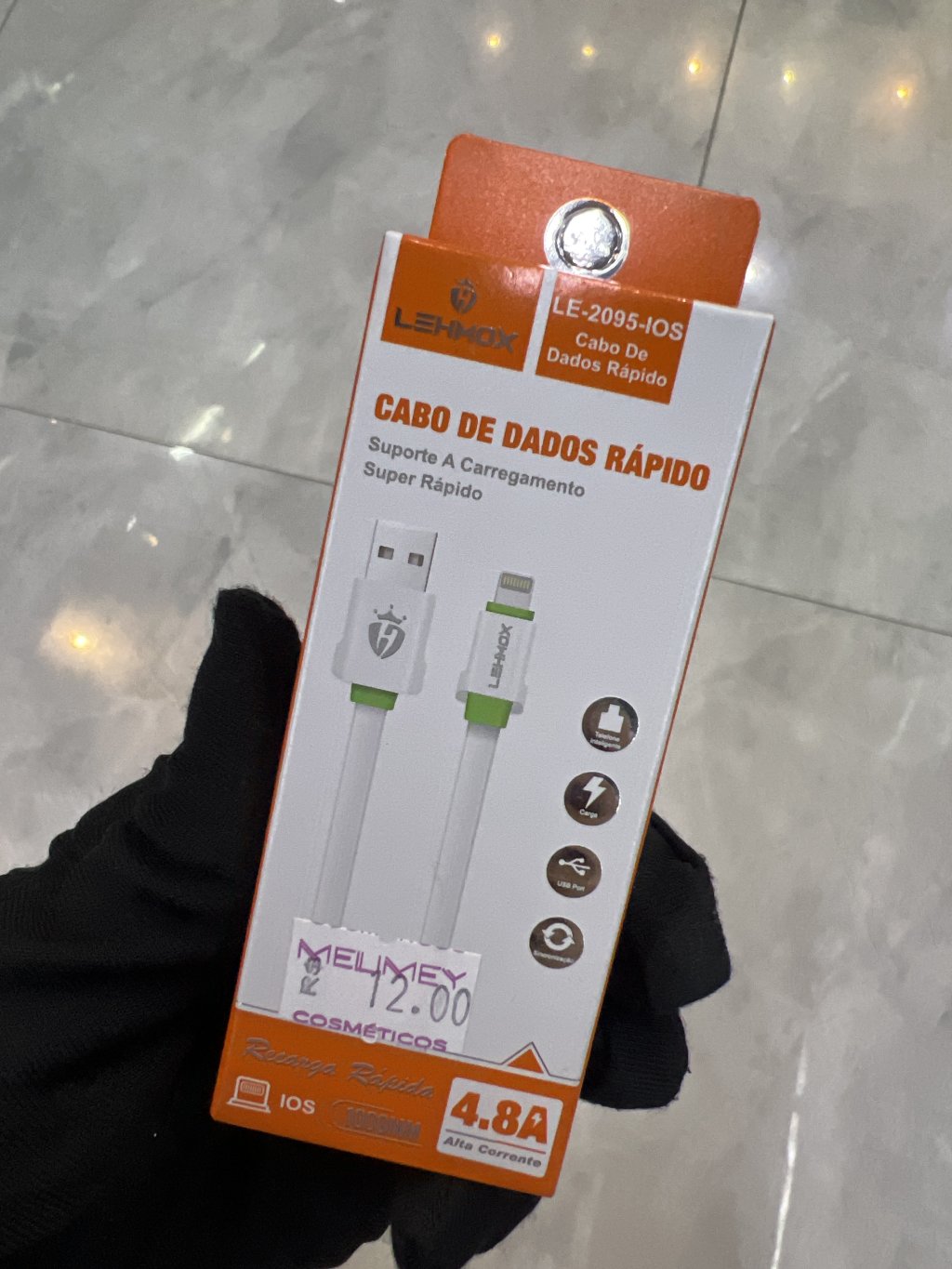 CABO PARA IPHONE(LIGHTNING)LEHMOX LE-2095-IOS