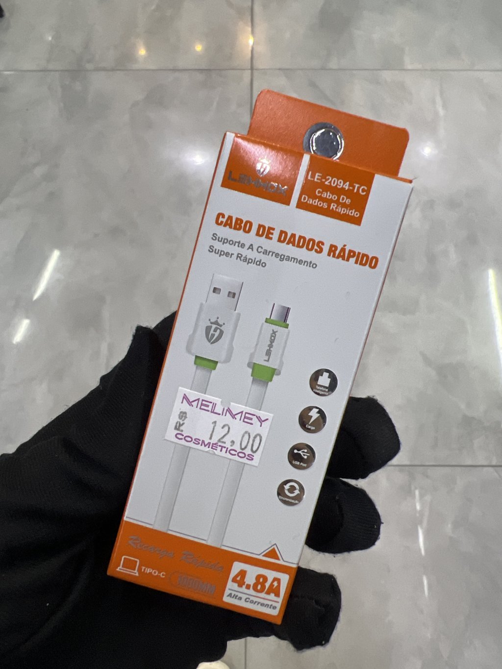 CABO PARA ENTRADA TIPO C LEHMOX LE-2094-TC