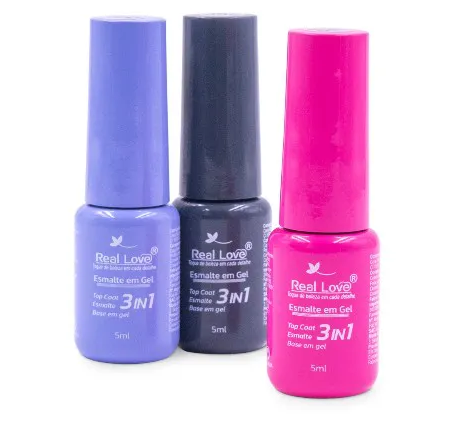 ESMALTE EM GEL REAL LOVE 3 EM 1 - 5ML