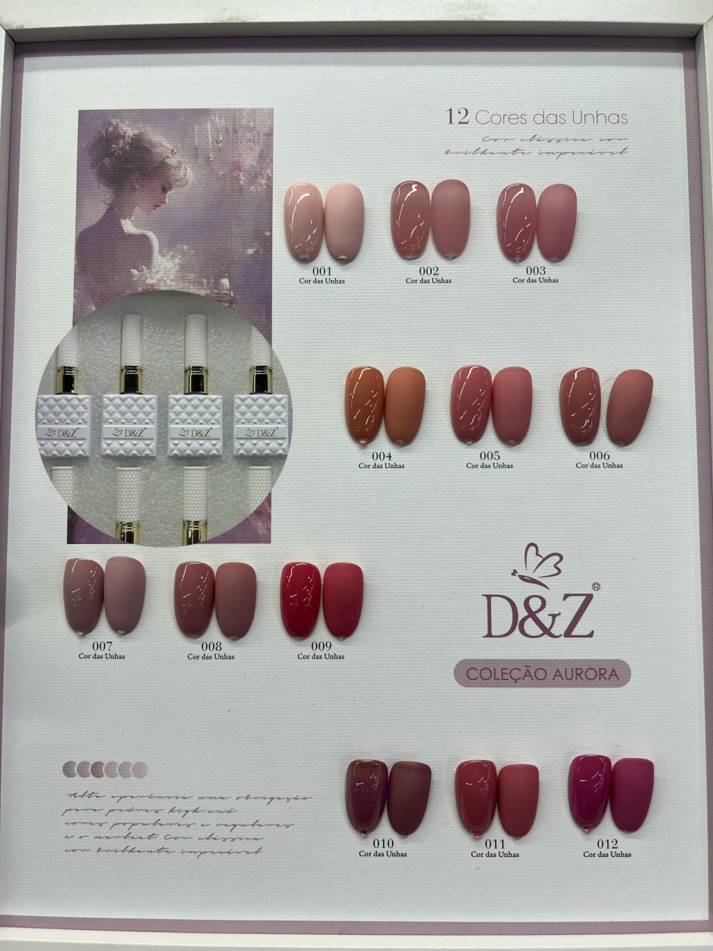 ESMALTE D&Z COLEÇÃO AURORA(ROSA)