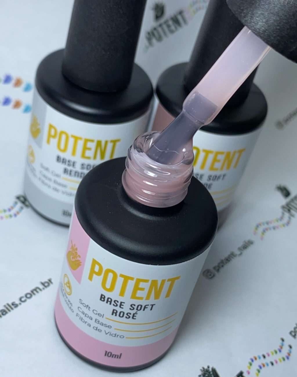 BASE SOFT ROSE POTENT NAILS 10ML