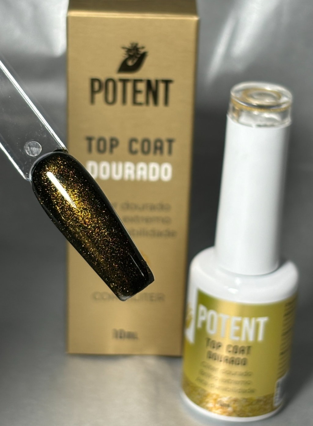 TOP COAT DOURADO POTENT NAILS 10ML