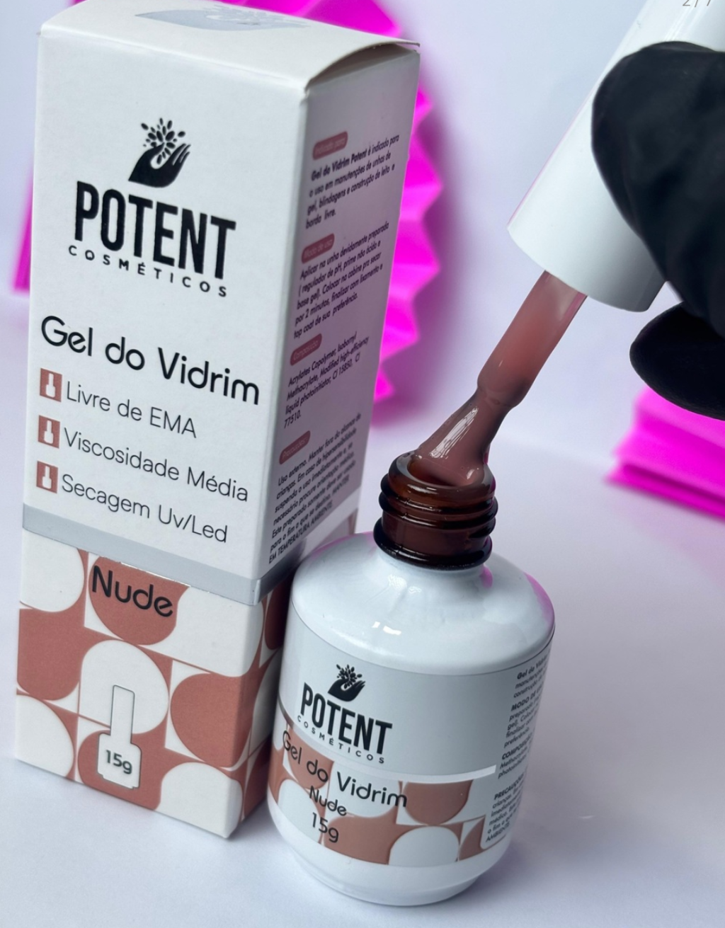 GEL DO VIDRIM NUDE POTENT NAILS 15G