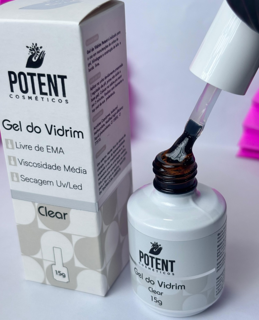 GEL DO VIDRIM CLEAR POTENT NAILS 15G