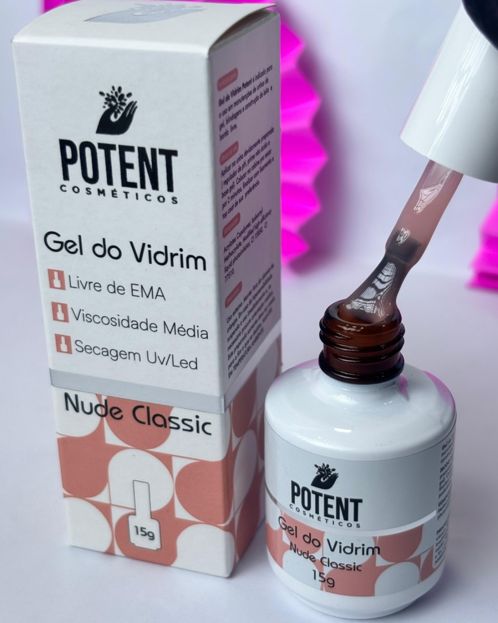GEL DO VIDRIM NUDE CLASSIC POTENT NAILS 15G