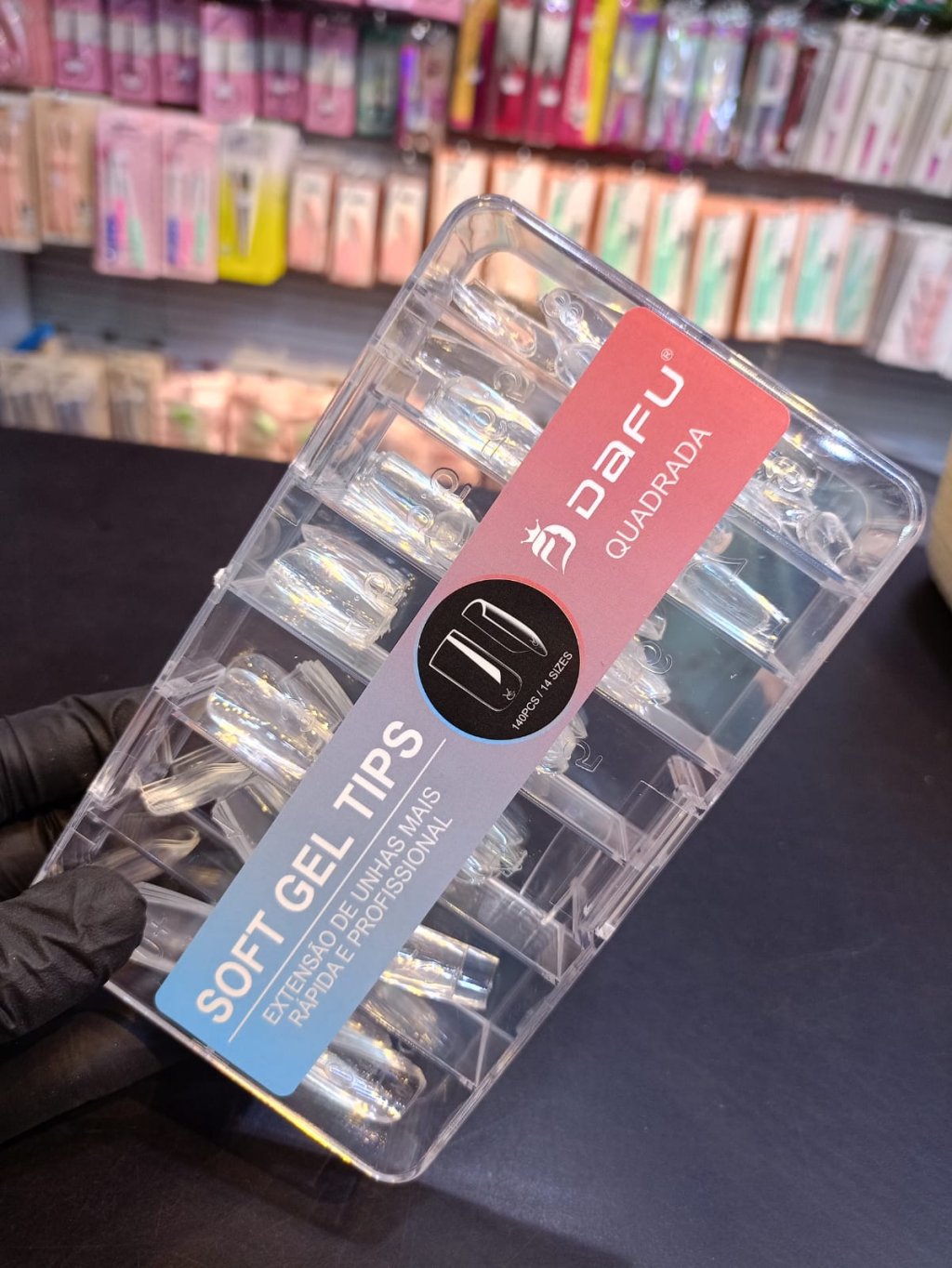 SOFT GEL TIPS DAFU QUADRADA