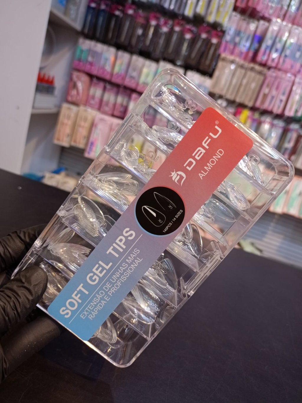 SOFT GEL TIPS DAFU ALMOND