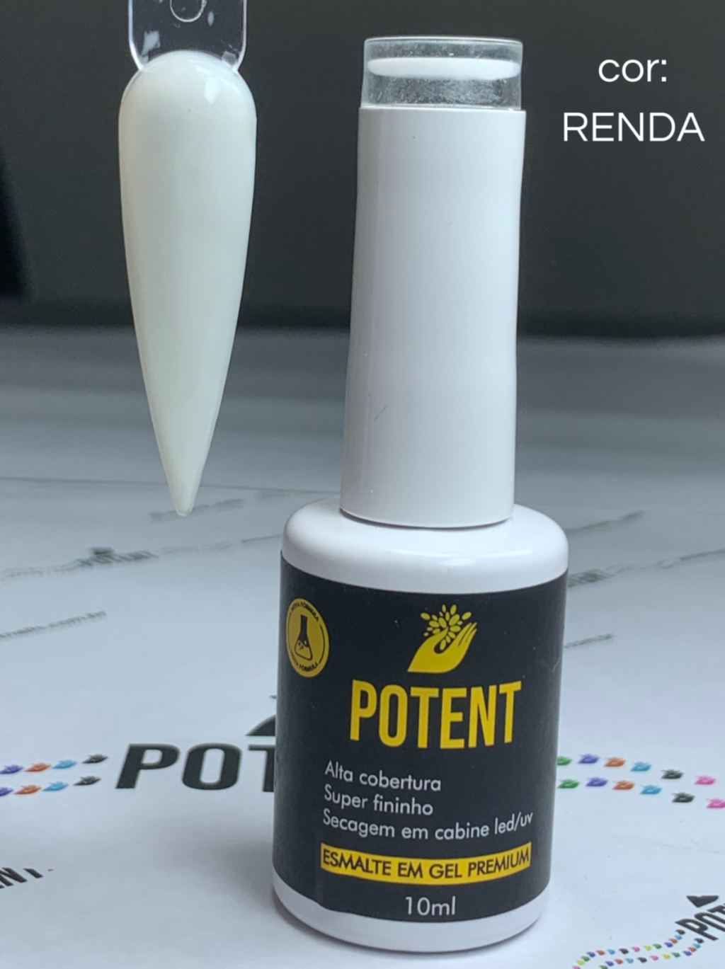 ESMALTE EM GEL POTENT NAILS 10ML RENDA