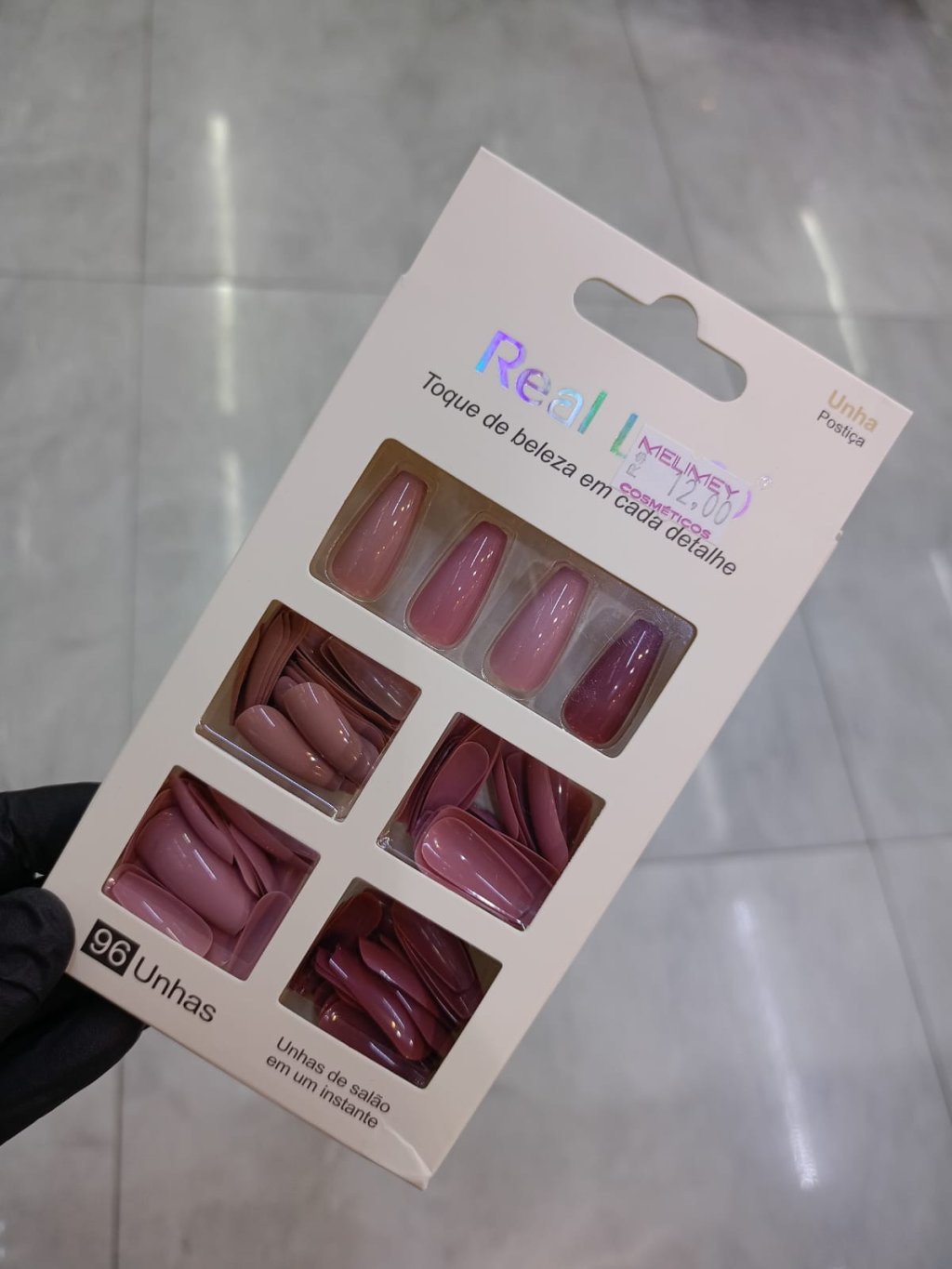 UNHA POSTIÇA REAL LOVE TONS NUDES