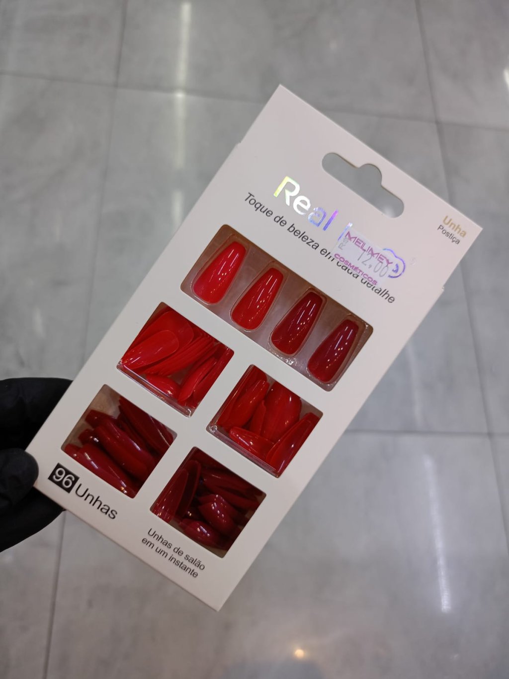 UNHA POSTIÇA REAL LOVE TONS VERMELHOS