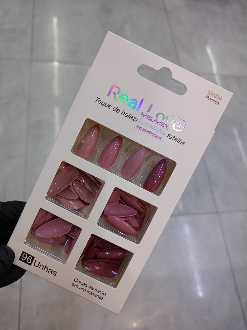 UNHA POSTIÇA REAL LOVE TONS NUDES