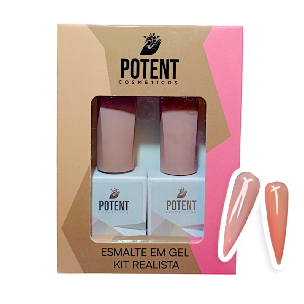 KIT ESMALTE EM GEL REALISTA - POTENT