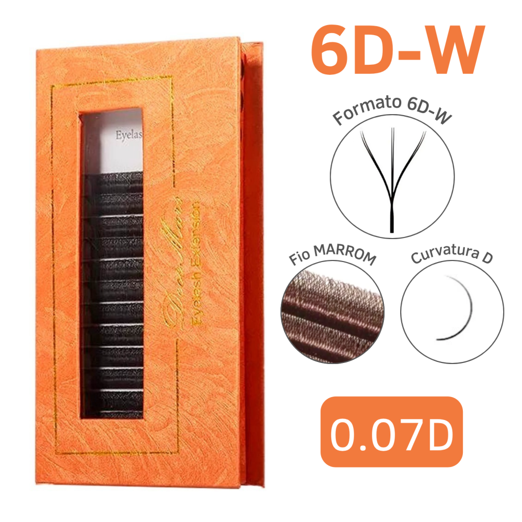 CÍLIOS 6D DECEMARS MARROM 0.07D