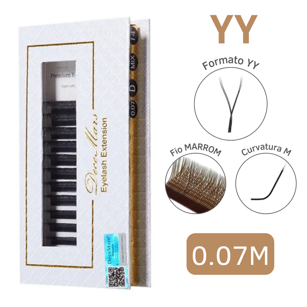 CÍLIOS YY DECEMARS MARROM 0.07M