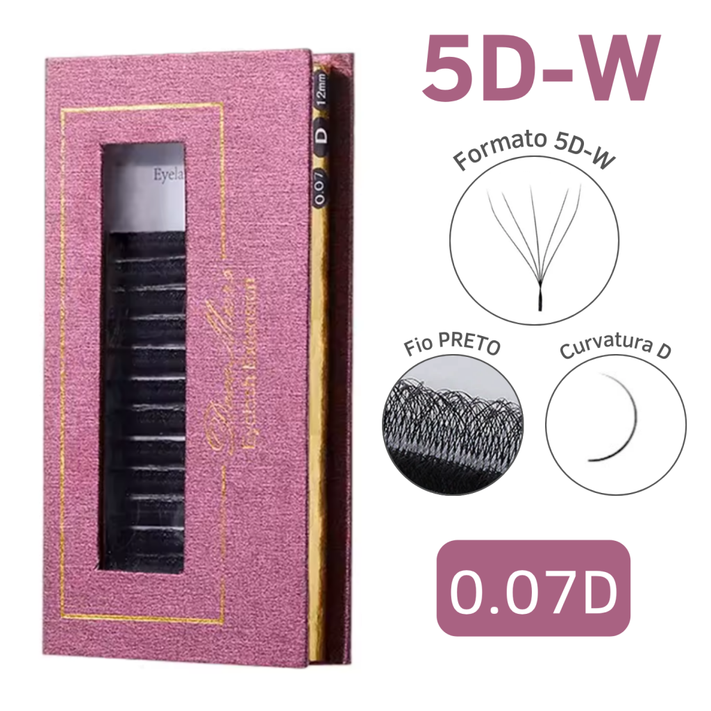 CÍLIOS 5D DECEMARS 0.07D