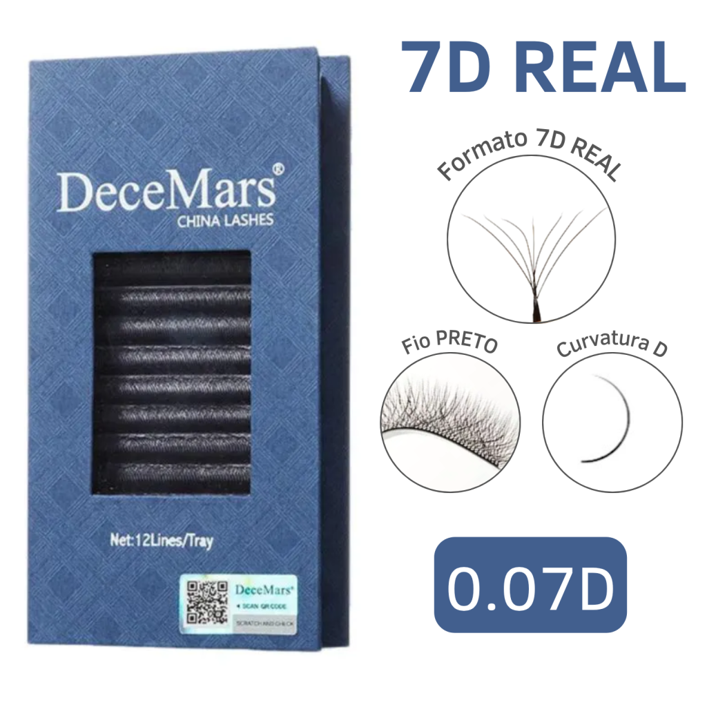 CÍLIOS 7D REAL DECEMARS 0.07D