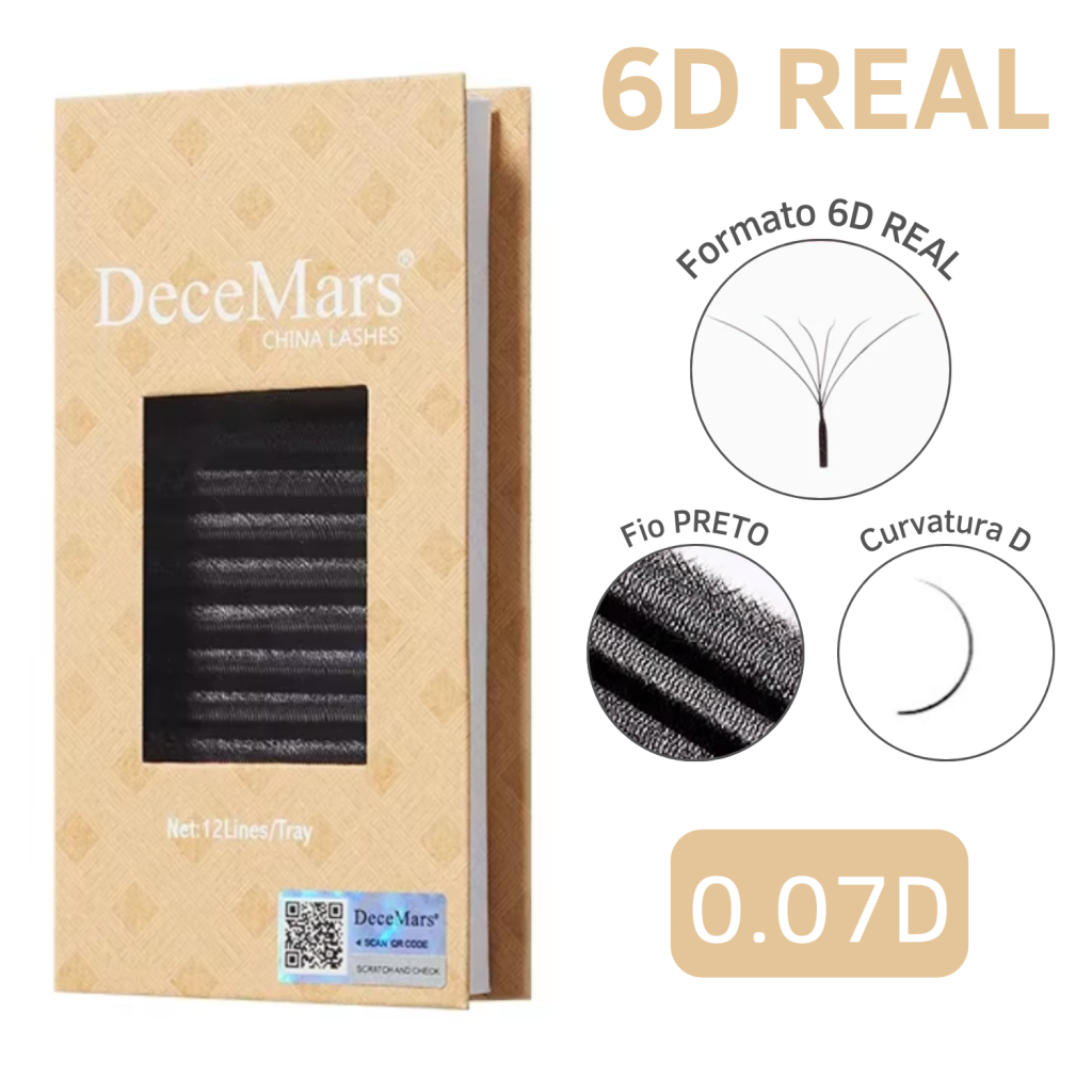 CÍLIOS 6D REAL DECEMARS 0,07D