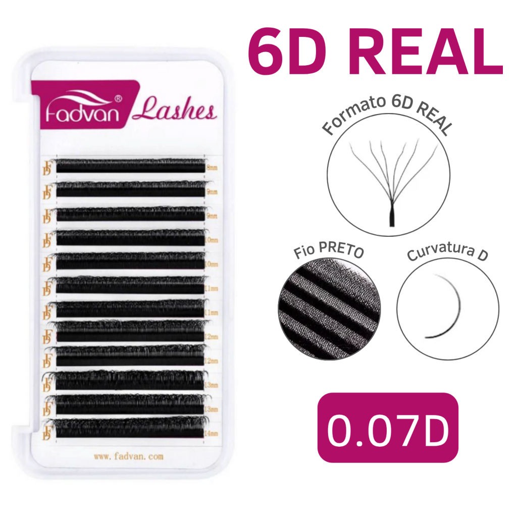 CÍLIOS 6D REAL FADVAN 0.07D