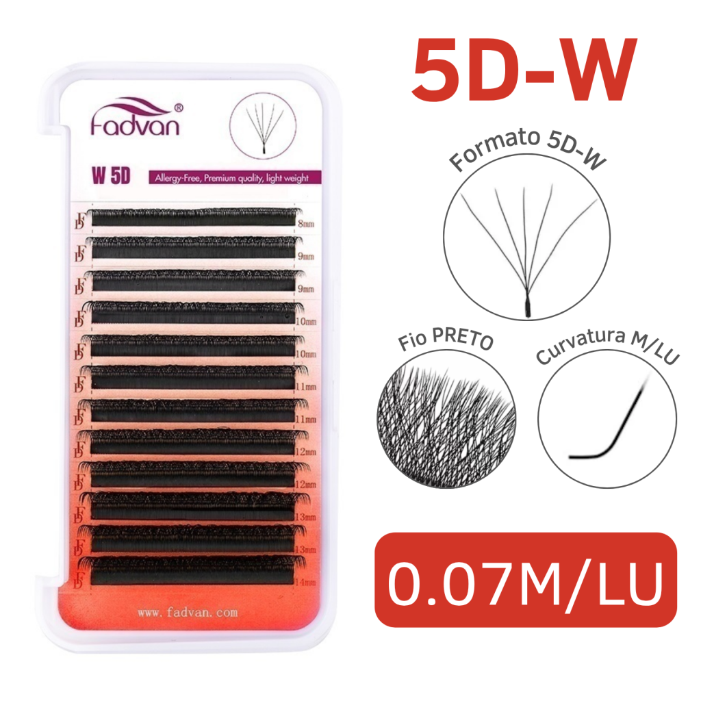 CÍLIOS 5D FADVAN 0.07M/LU