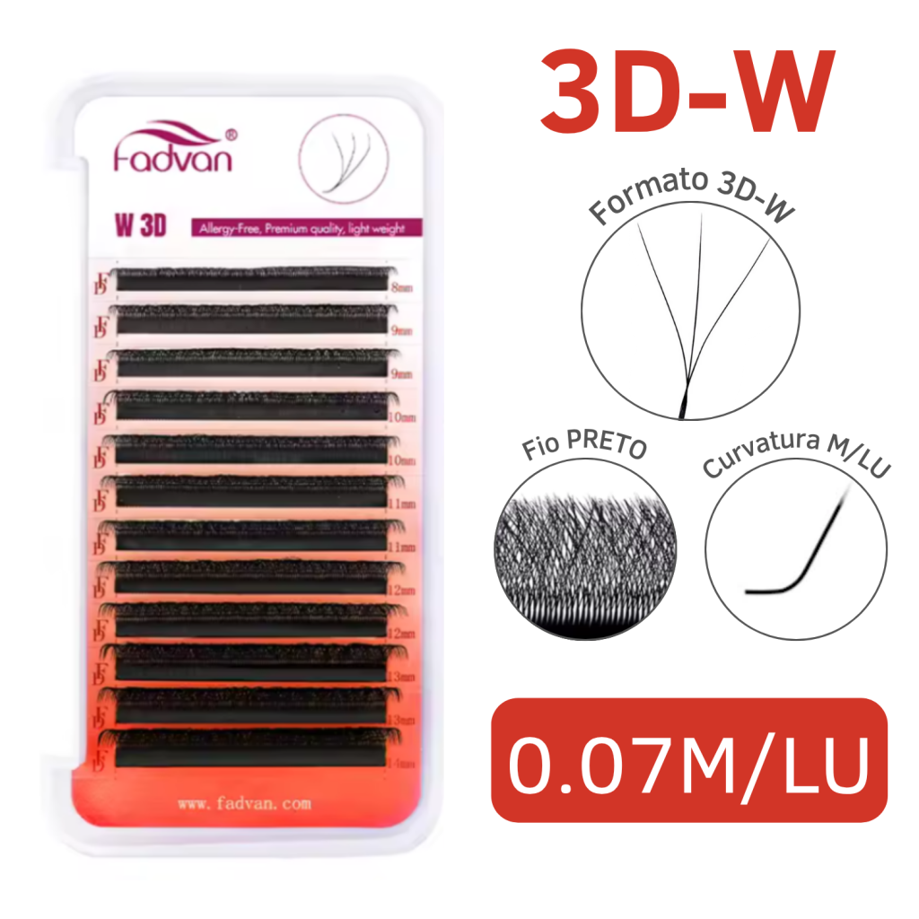 CÍLIOS 3D FADVAN 0.07M/LU