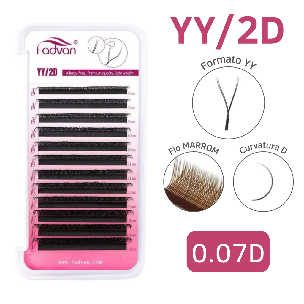 CÍLIOS YY/2D FADVAN MARROM 0.07D