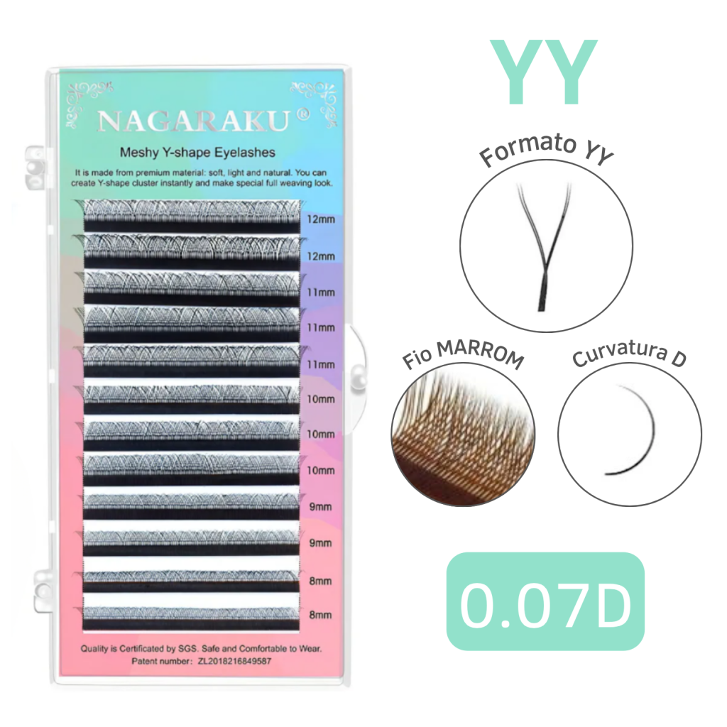 CÍLIOS YY NAGARAKU MARROM 0.07D