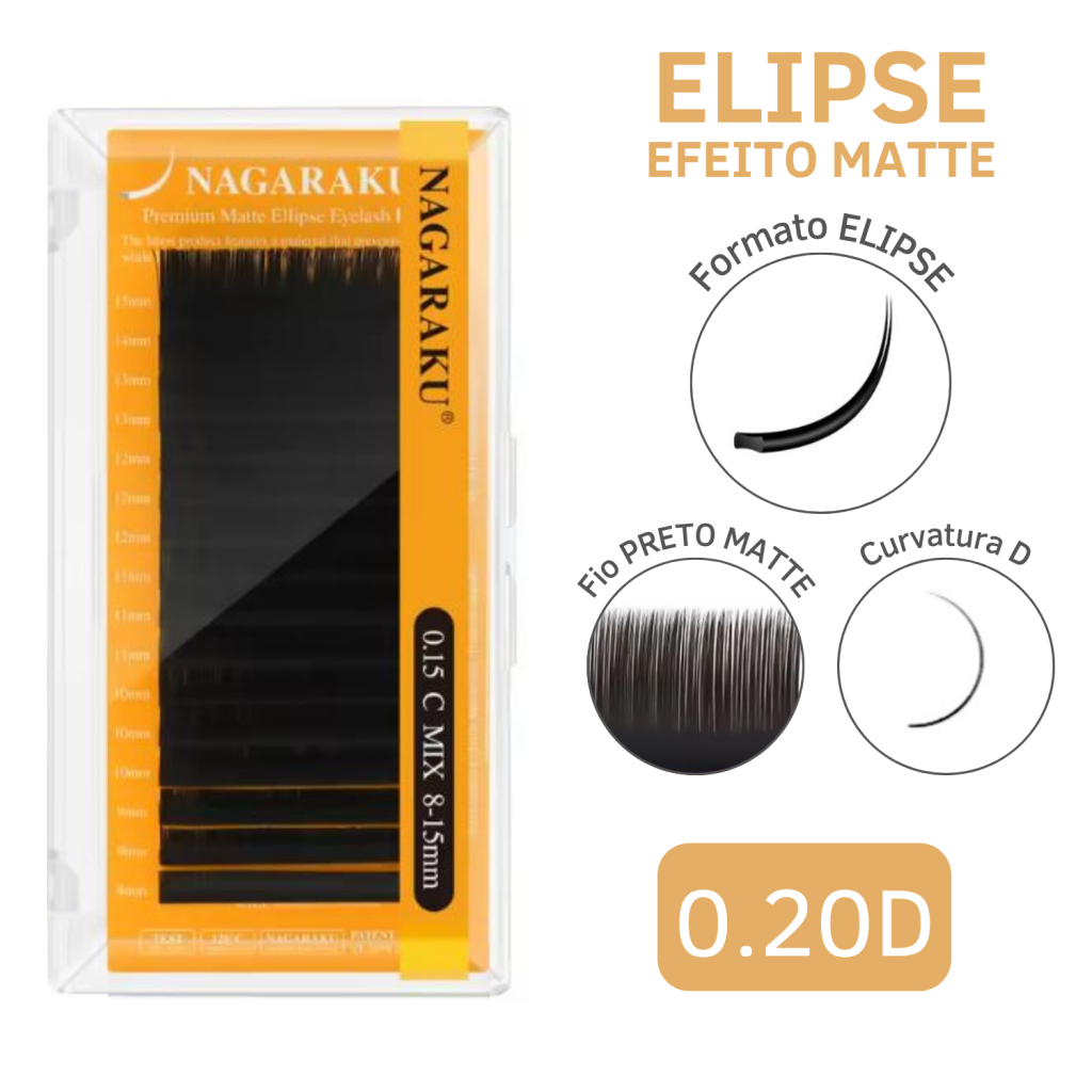 CÍLIOS ELIPSE MATTE NAGARAKU 0.20D