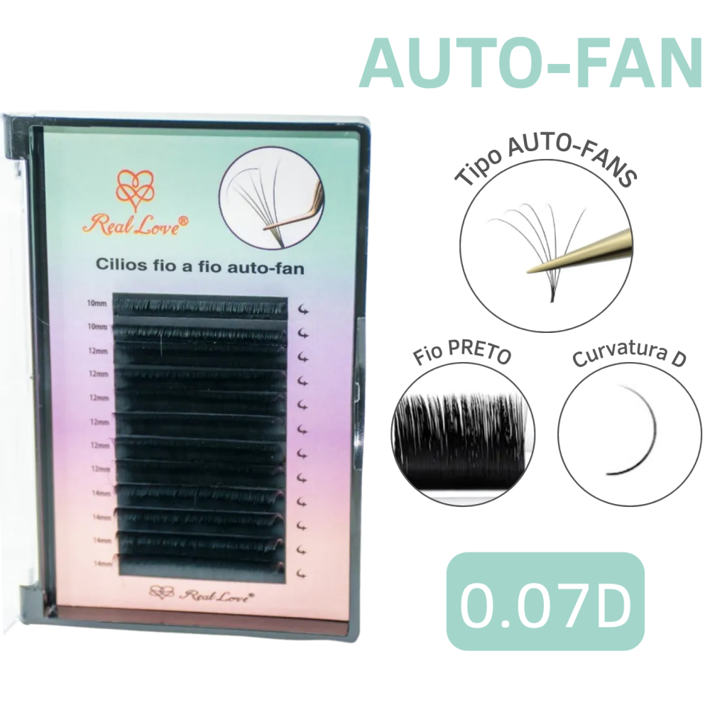 CÍLIOS AUTO-FAN REAL LOVE 0.07D