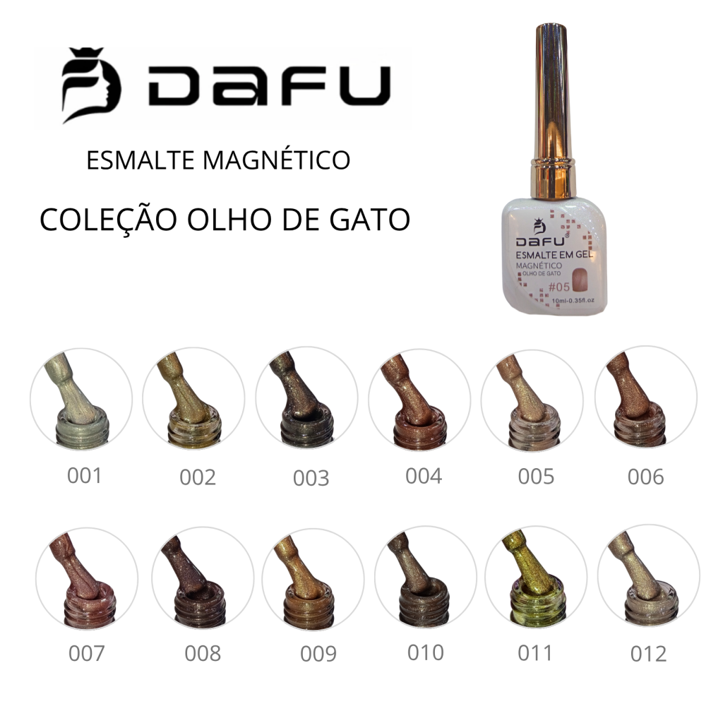 ESMALTE EM GEL 10ML - DAFU (OLHO DE GATO)
