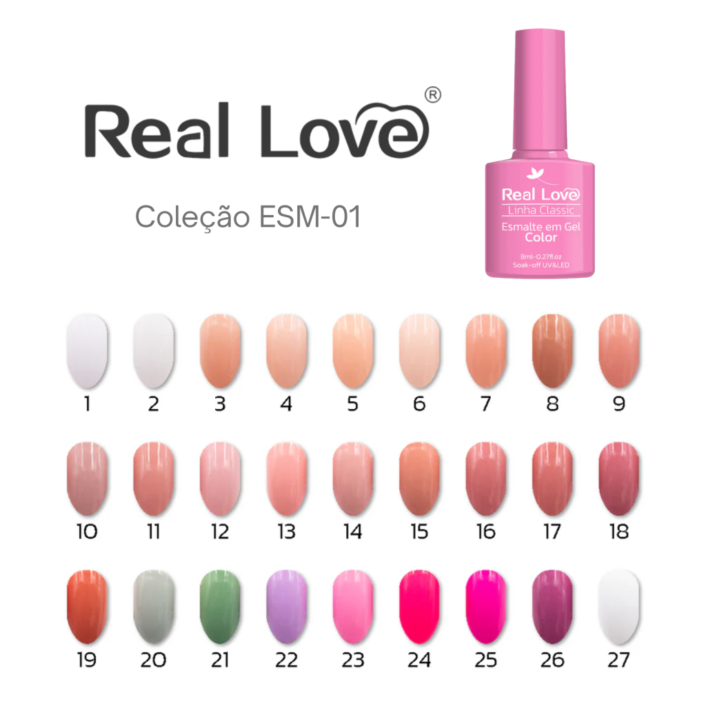 ESMALTE EM GEL 8ML - REAL LOVE