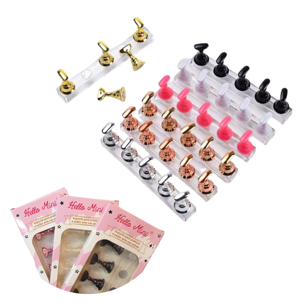 SUPORTE/EXPOSITOR PARA UNHAS POSTIÇAS - HELLO MINI