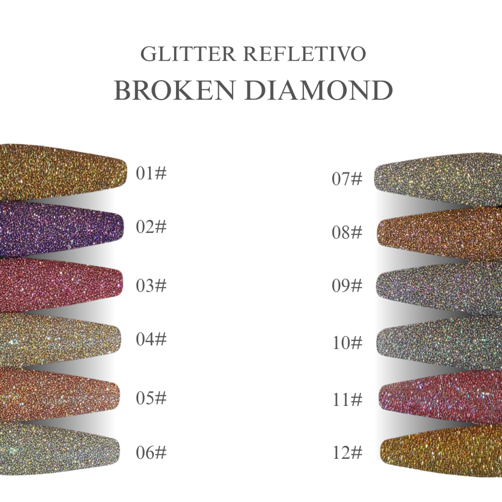 GLITTER REFLETIVO - BROKEN DIAMOND
