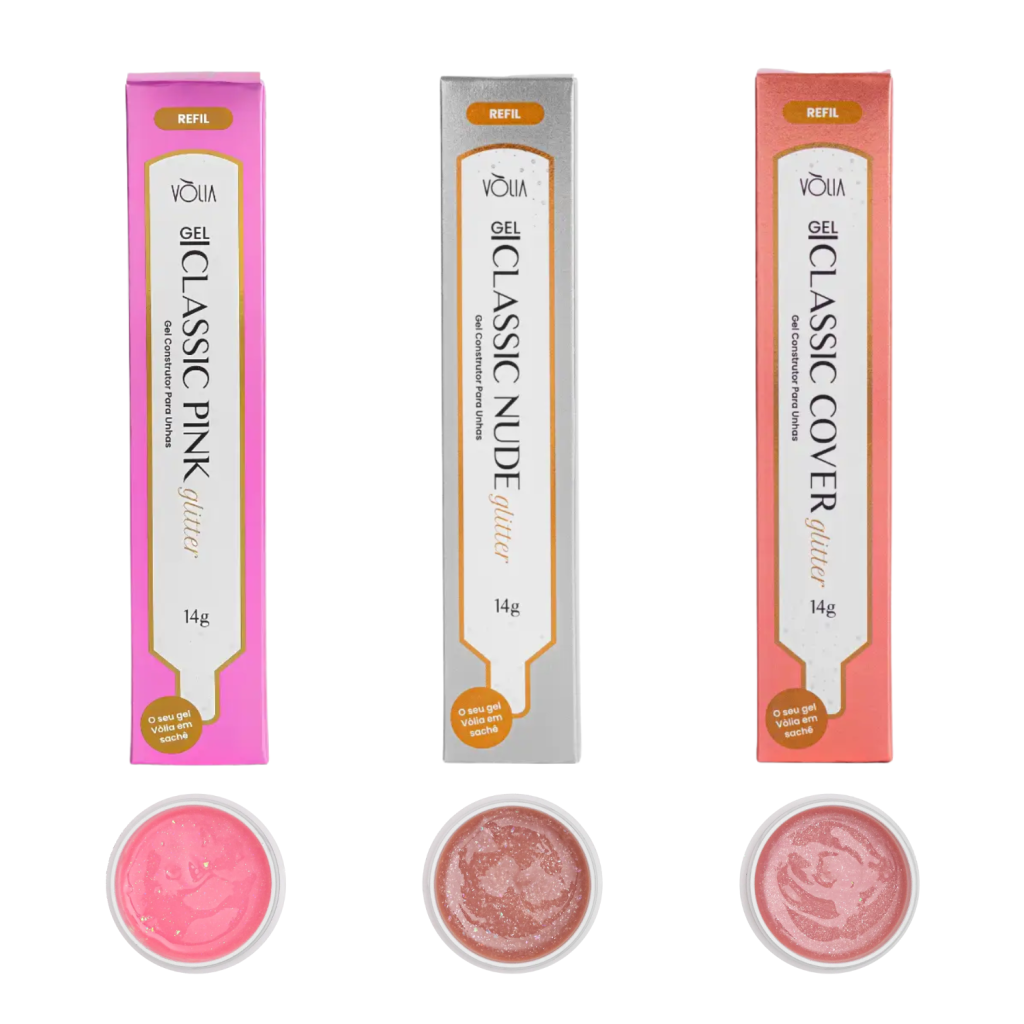 REFIL GEL CONSTRUTOR C/ GLITTER 14G - VÓLIA