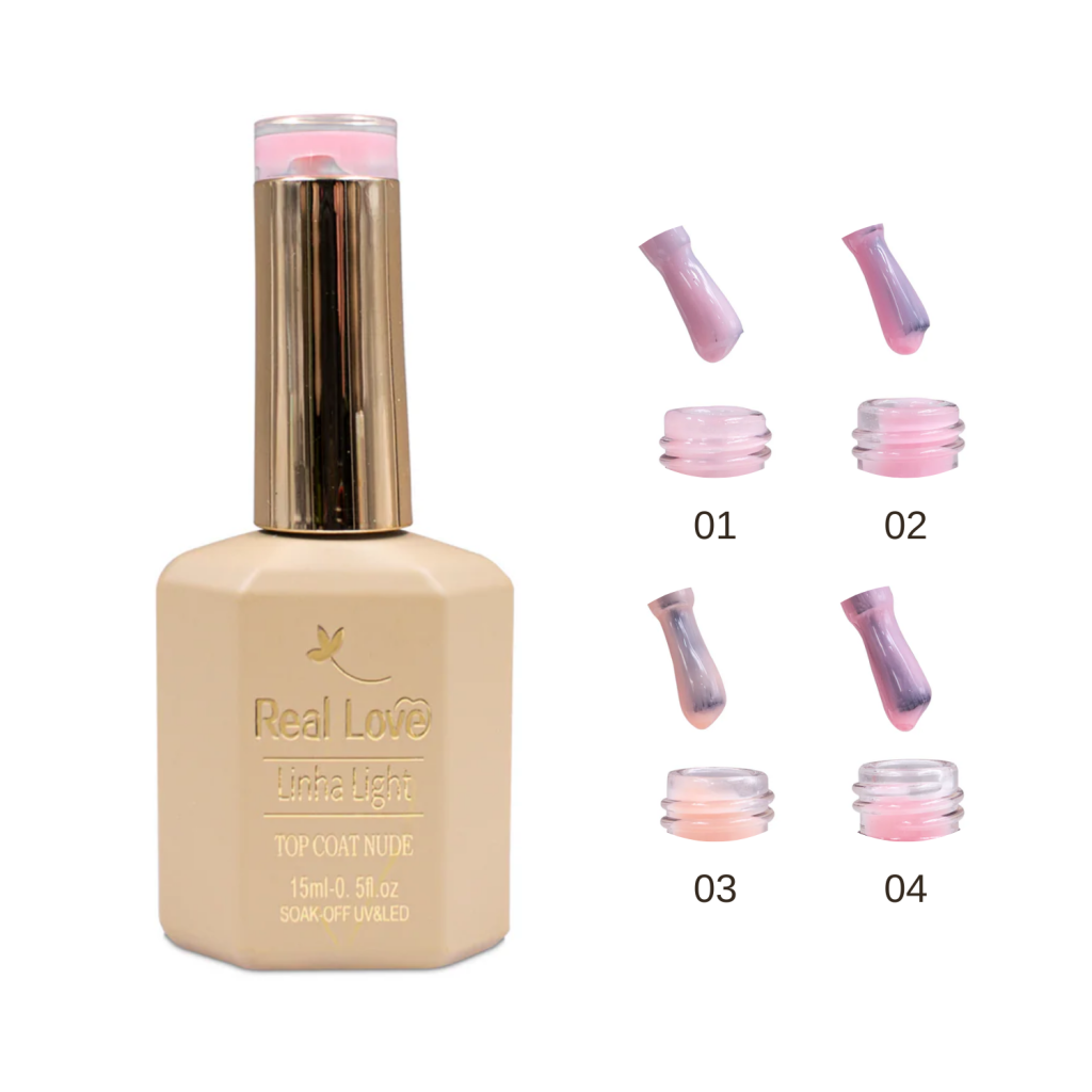 TOP COAT NUDE 15ML - REAL LOVE 