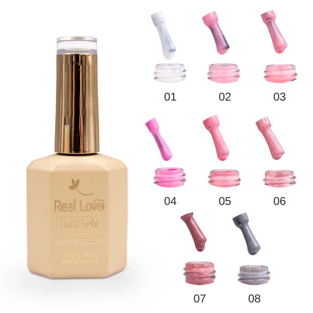 BASE EM GEL NUDE 15ML - REAL LOVE