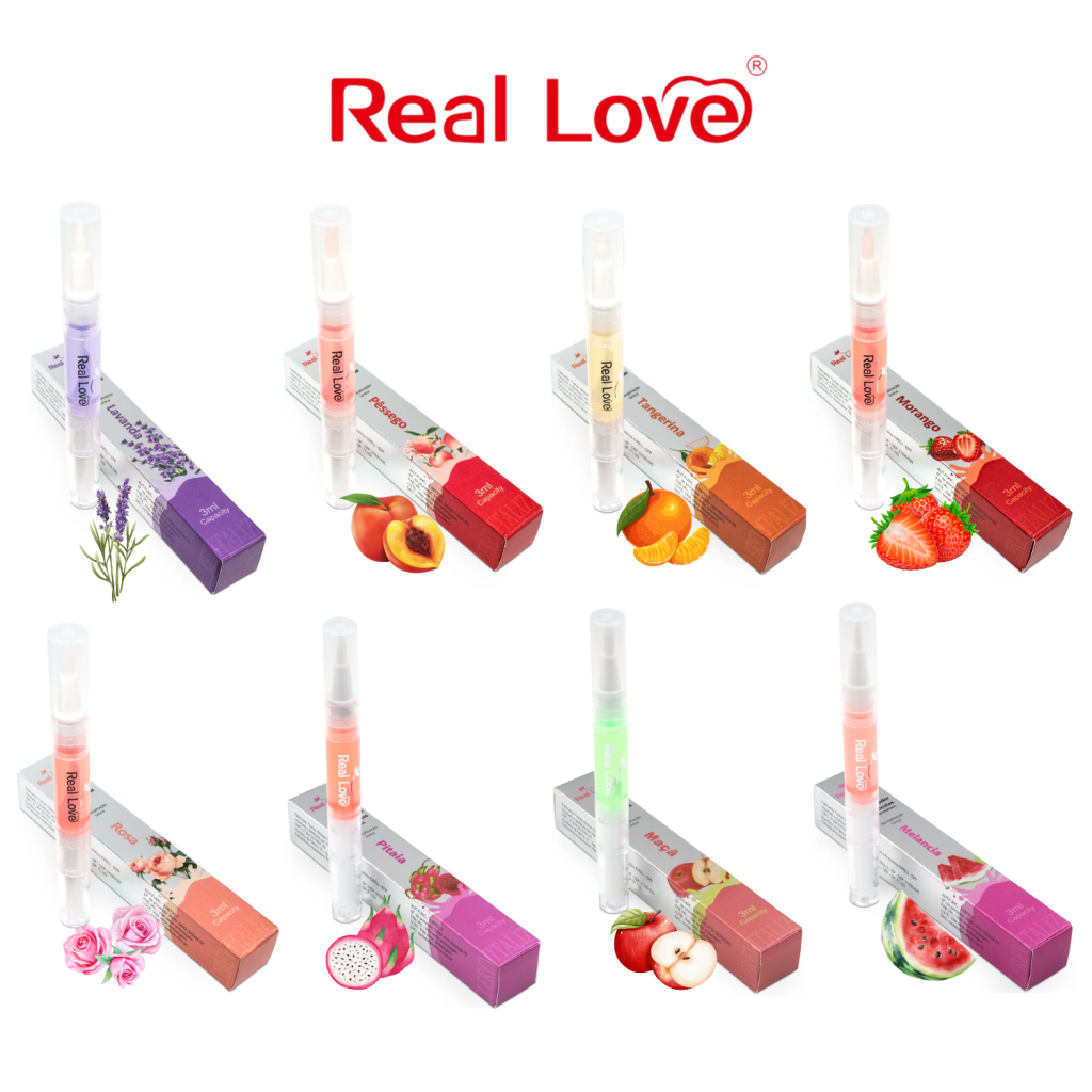 CANETA ÓLEO REVITALIZADOR DE CUTÍCULAS 3ML - REAL LOVE