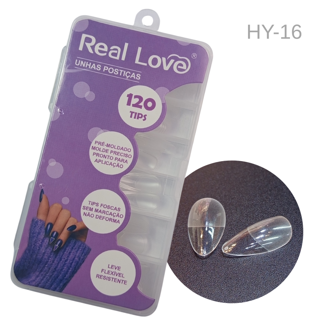 POSTIÇA ALMOND LEITO FOSCO - REAL LOVE