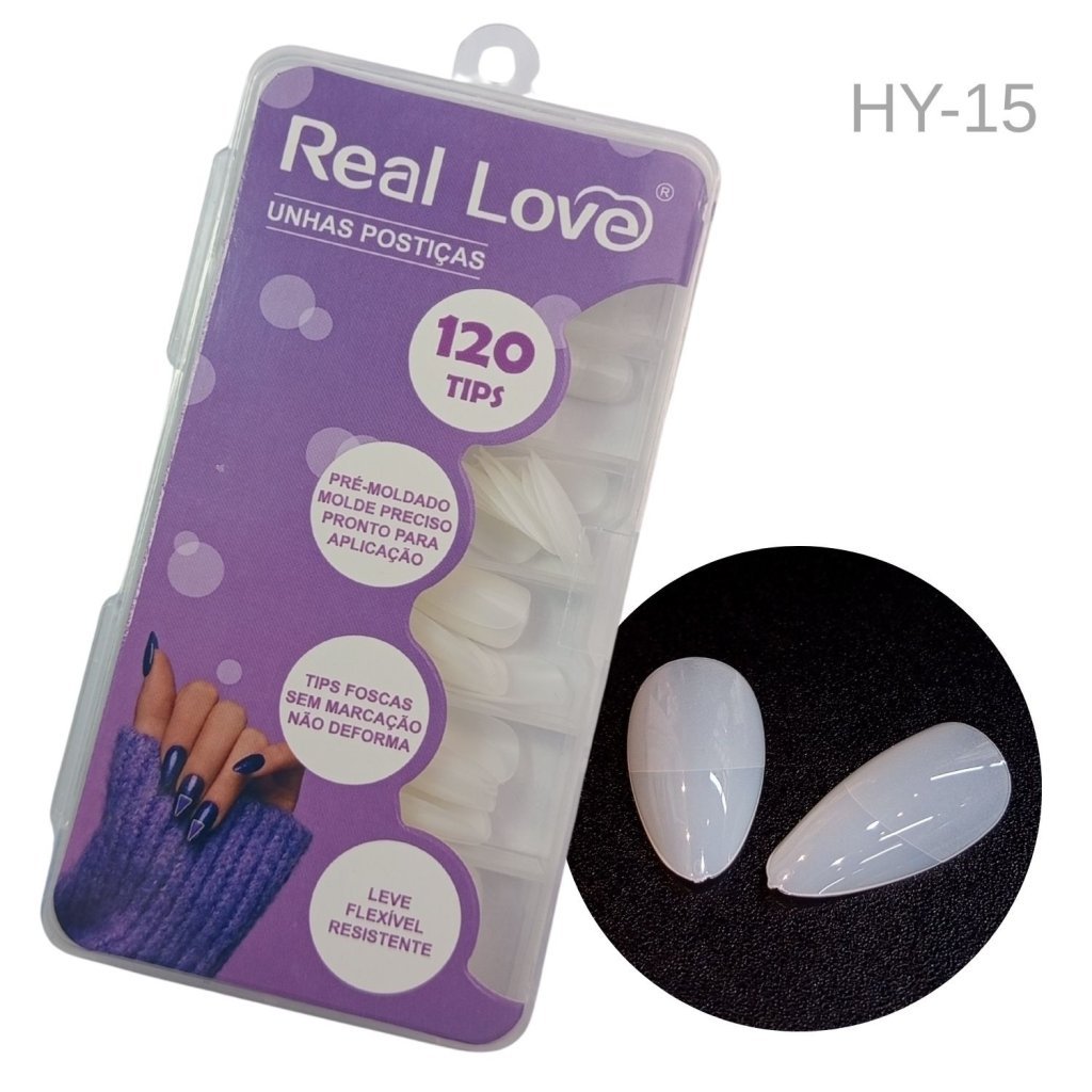 POSTIÇA ALMOND LEITOSA - REAL LOVE