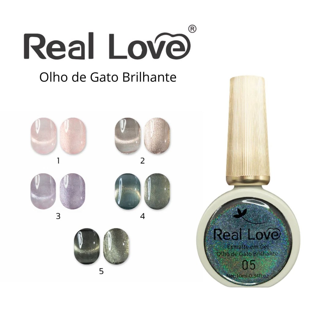ESMALTE EM GEL MAGNÉTICO 10ML - REAL LOVE