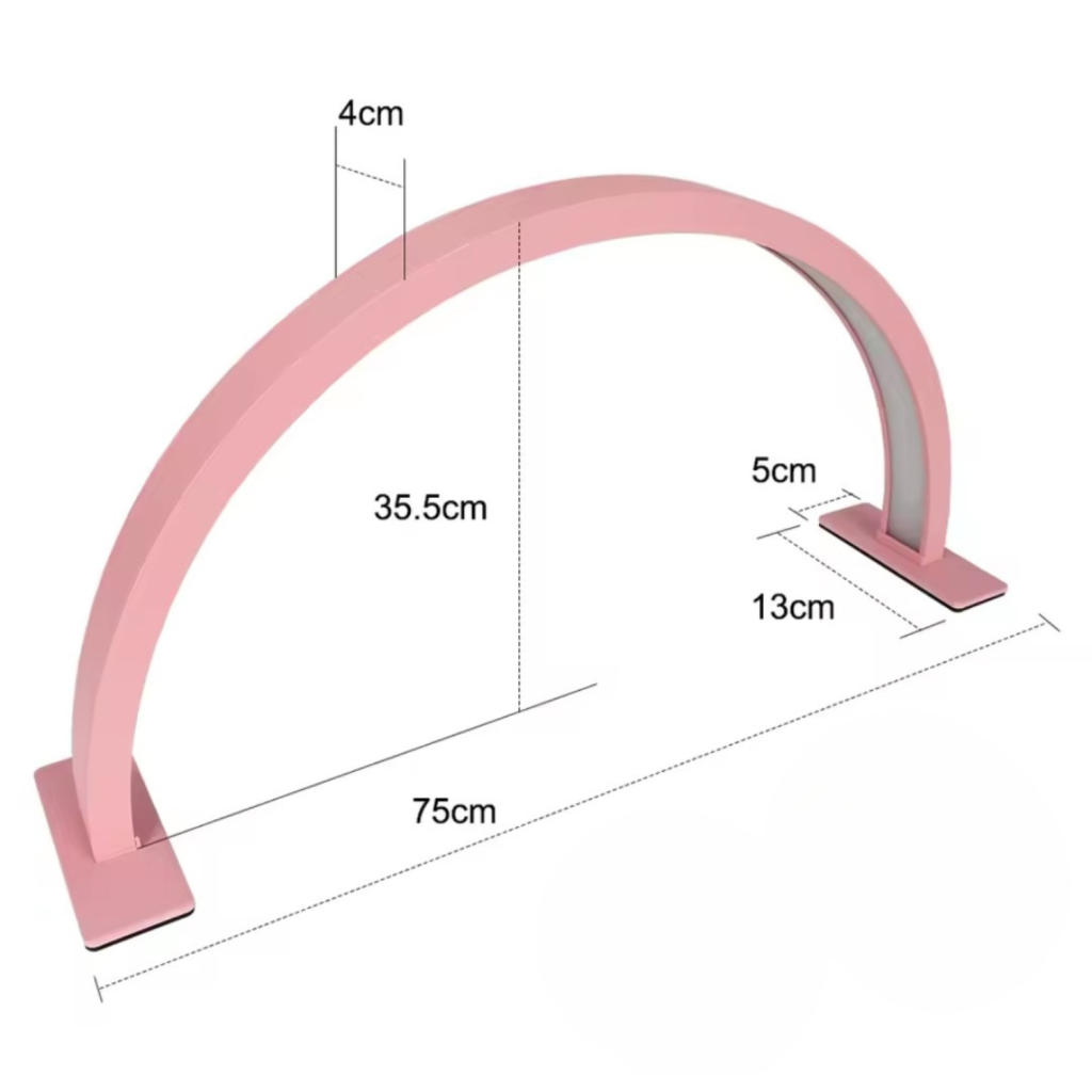 LUMINÁRIA MEIA LUA DE MESA ROSA