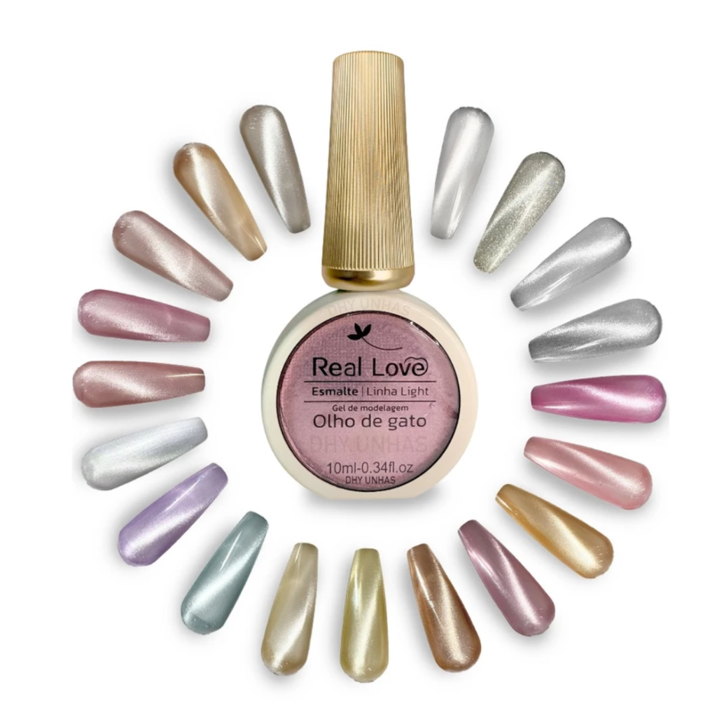 ESMALTE EM GEL MAGNETICO OLHO DE GATO REAL LOVE 10ML