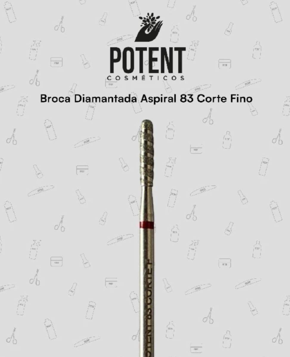 BROCA DIAMANTADA ASPIRAL 83 CORTE FINO(POTENT)