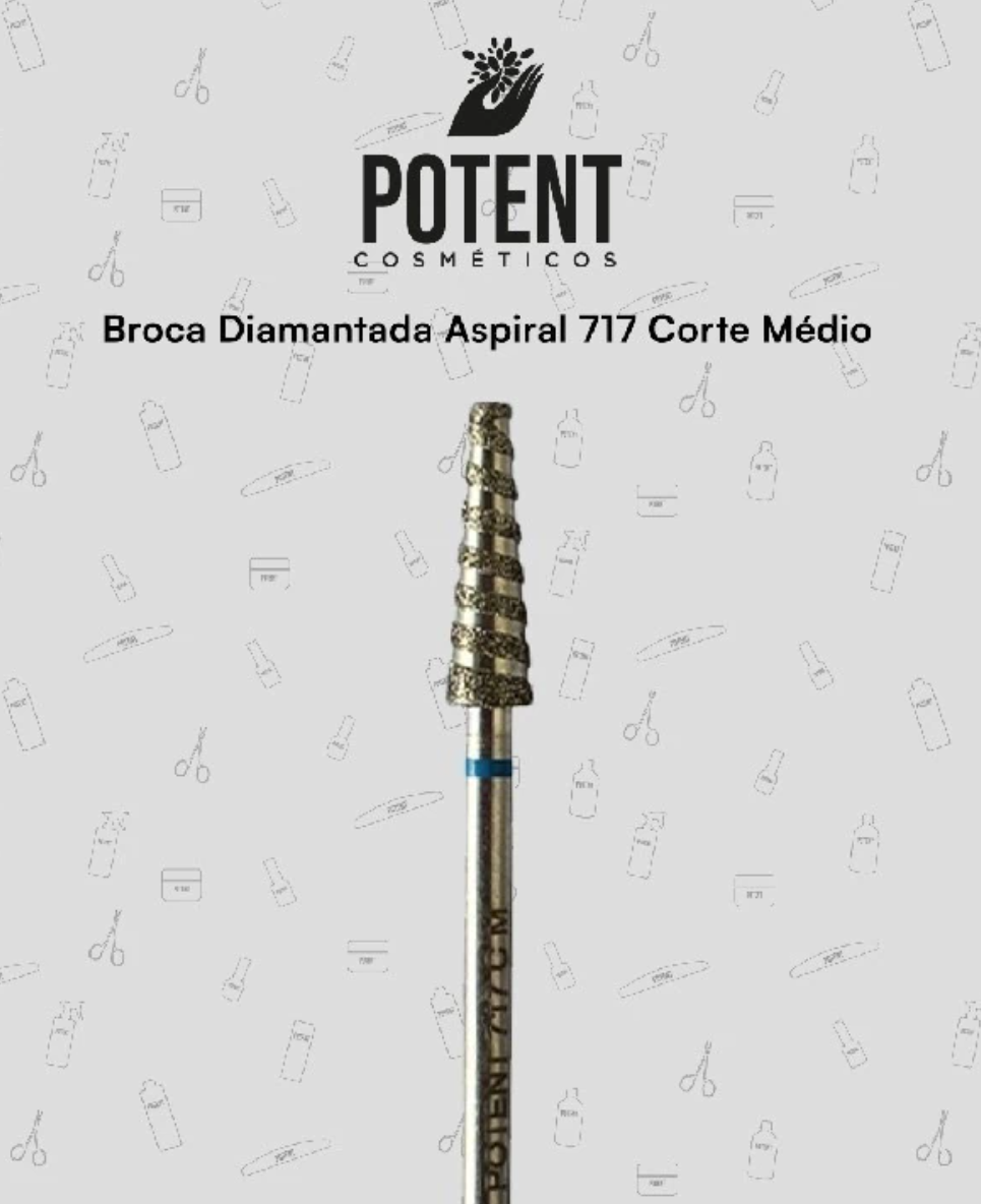 BROCA DIAMANTADA ASPIRAL 717 CORTE MEDIO(POTENT)