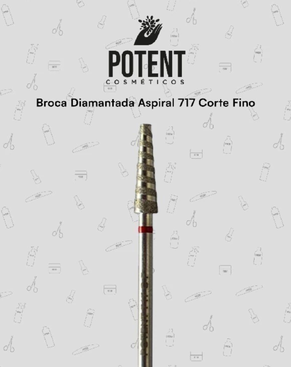 BROCA DIAMANTADA ASPIRAL 717 CORTE FINO(POTENT)
