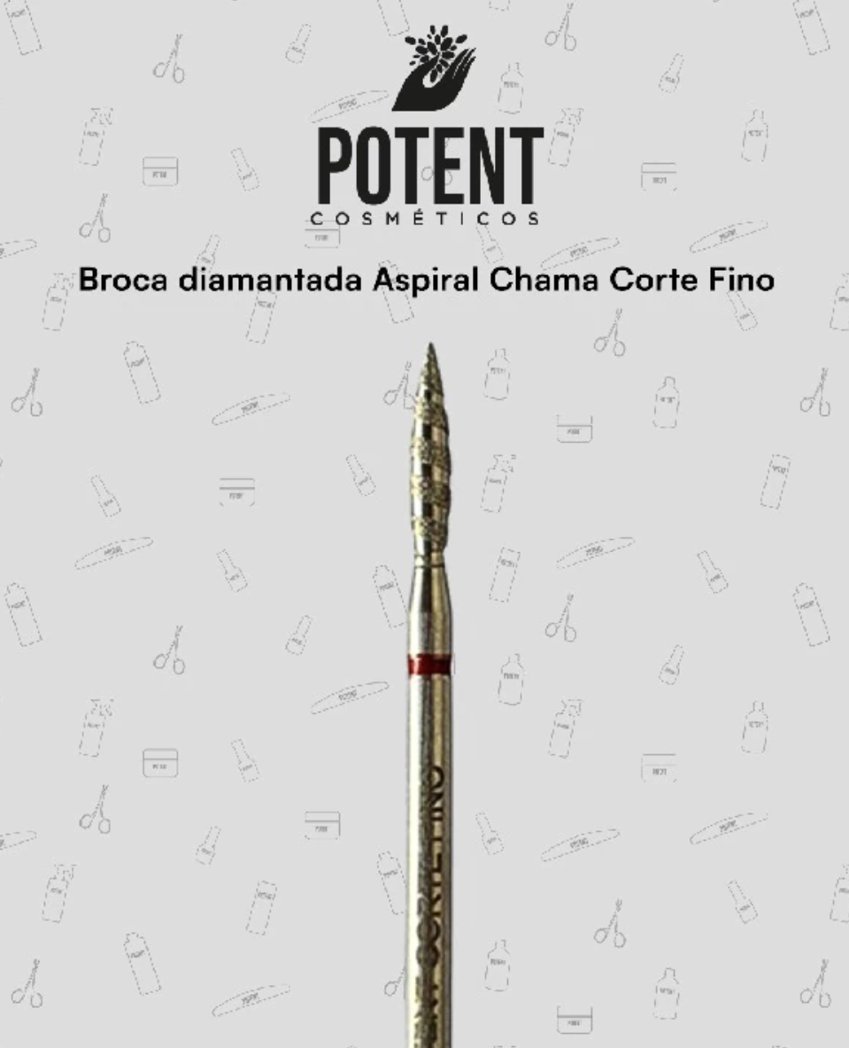 BROCA DIAMANTADA ASPIRAL CHAMA CORTE FINO(POTENT)